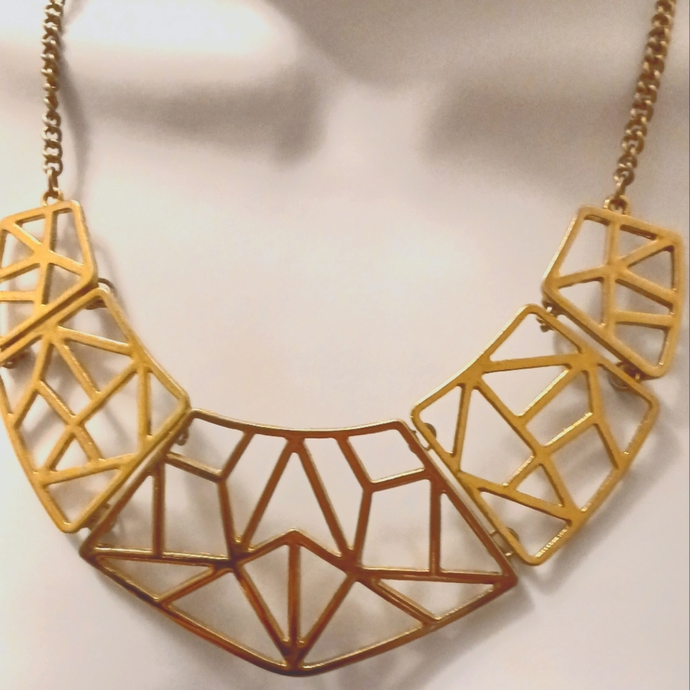 Geometric Gold Necklace